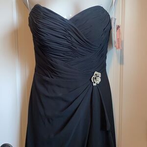 Black strapless dress 